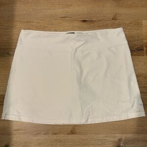 Nike Vintage Sweat-Wicking Dri-FIT Skort with Built-in-Shorts in White